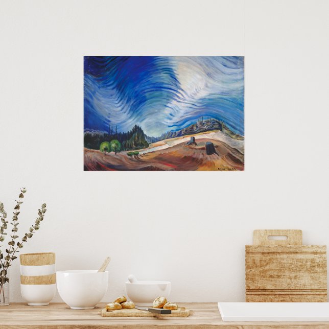 Póster Sobre la gravera | Emily Carr | (Cocina)