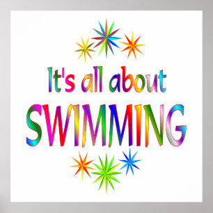 Póster Sobre la natación