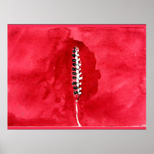 Póster Sobre la visualización de flores y árboles, grano