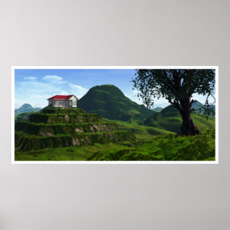 Póster Sobre las colinas