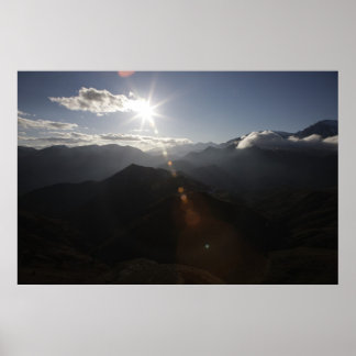 Póster Sobre las montañas