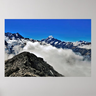 Póster Sobre las nubes en el monte Ollivier