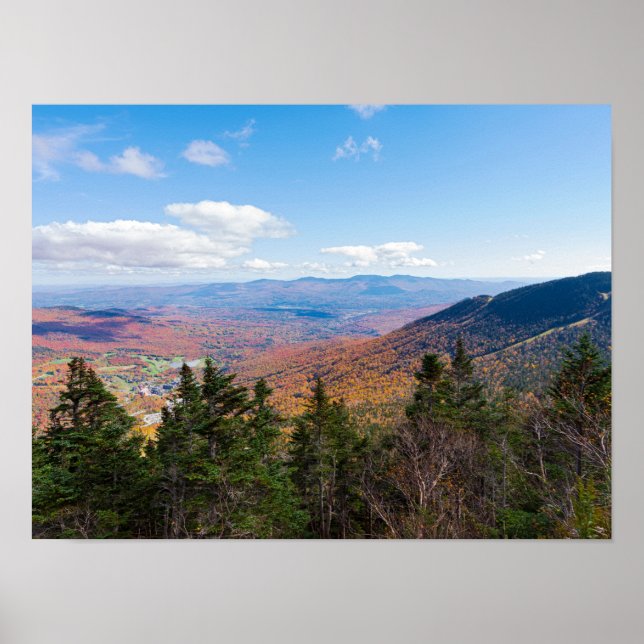 Póster sobre monte mansfield mirando a stowe (Frente)