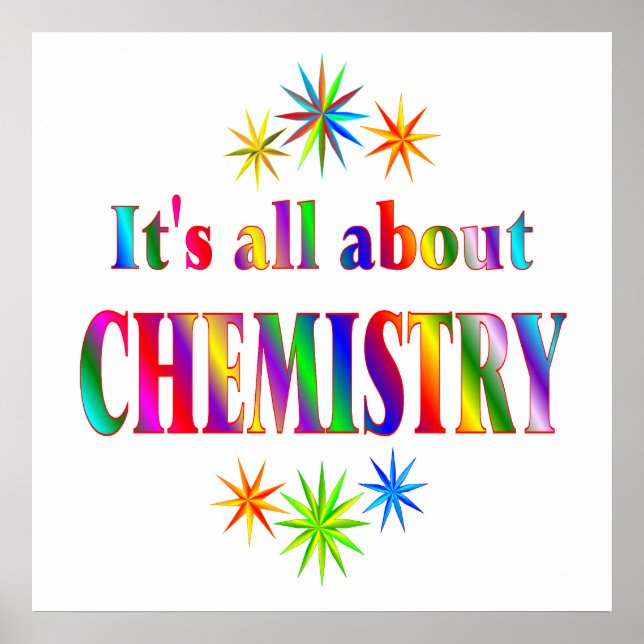 Póster Sobre química (Frente)