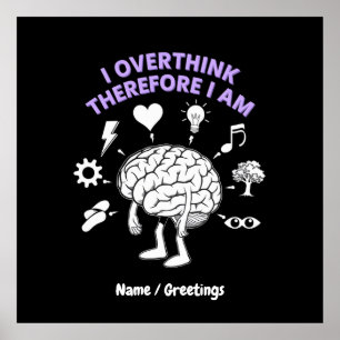 Póster Sobrecreo Por Lo Tanto Que Soy Un Personalizado De