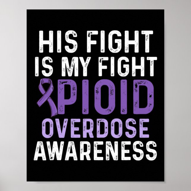 Póster Sobredosificación Opioide Sensibilización Sobreviv (Frente)