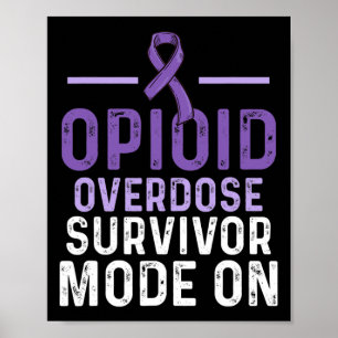 Póster Sobredosificación Opioide Sensibilización Sobreviv