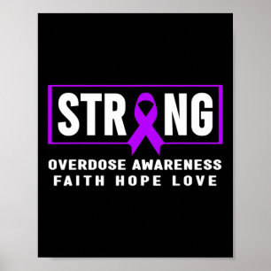Póster Sobredosis Fuerte - Conciencia de Adicción