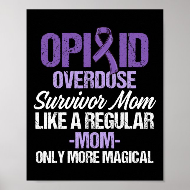 Póster Sobredosis Opioide Sensibilización Sobreviviente G (Frente)