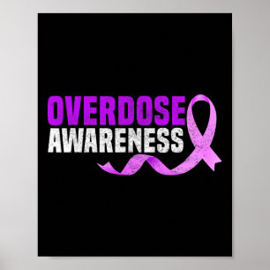 Póster Sobredosis Púrpura Conciencia Regalos Sobrevivient