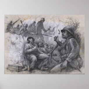 Póster Sobrepasado en la colina 468
