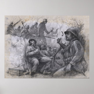 Póster Sobrepasado en la colina 468