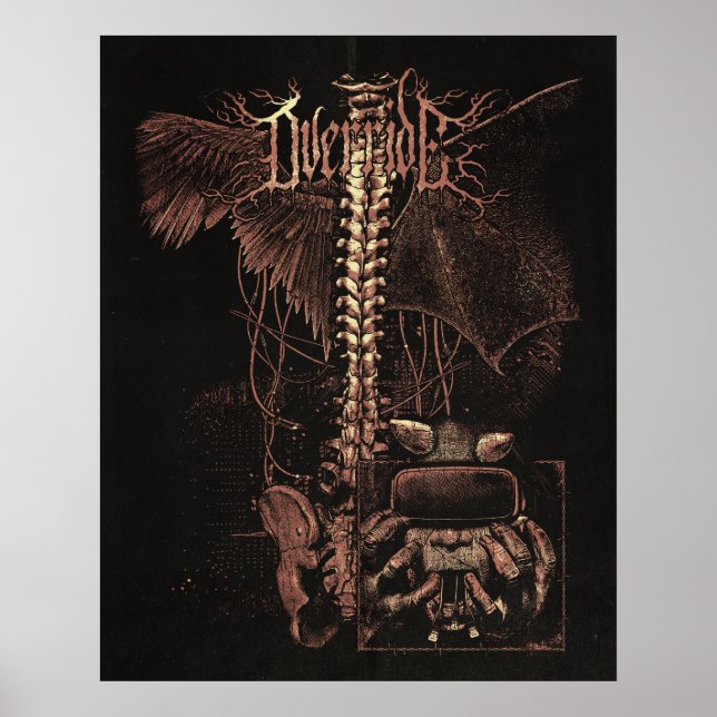 Póster Sobrescribir - Diseño de calzado de Gótico técnico (Frente)