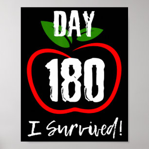 Póster Sobreviví 180 Días - Muy Gracioso El Último Día De