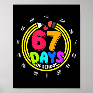 Póster Sobreviví 67 Días De Colegio 6 7 Meme Z Gen 