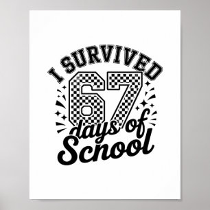 Póster Sobreviví 67 Días De Diversión Escolar Para Estudi
