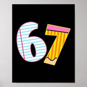 Póster Sobreviví 67 Días De Escuela Chistoso Meme Maestro