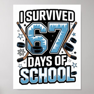 Póster Sobreviví 67 días de escuela - Maestros Estudiante