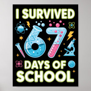 Póster Sobreviví 67 días de escuela - Maestros Estudiante