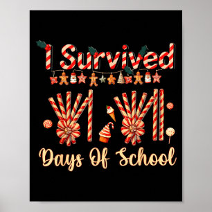 Póster Sobreviví 67 Días De Escuela Navidad Profesor Pued