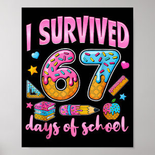 Póster Sobreviví 67 Días De Escuela - Profesor Seis Siete