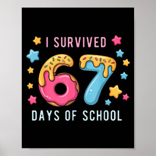 Póster Sobreviví 67 Días De Escuela Profesora De Matemáti