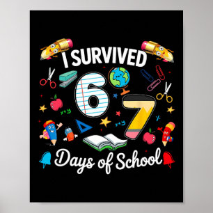 Póster Sobreviví 67 Días De Maestros De Escuela Estudiant