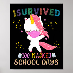 Póster Sobreviví a 100 días de escuela enmascarados dabbi