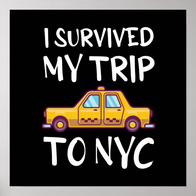 Póster Sobreviví A Mi Viaje A Nueva York (Frente)