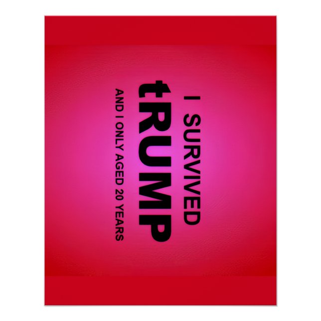 Póster Sobreviví a tRUMP (Anverso)