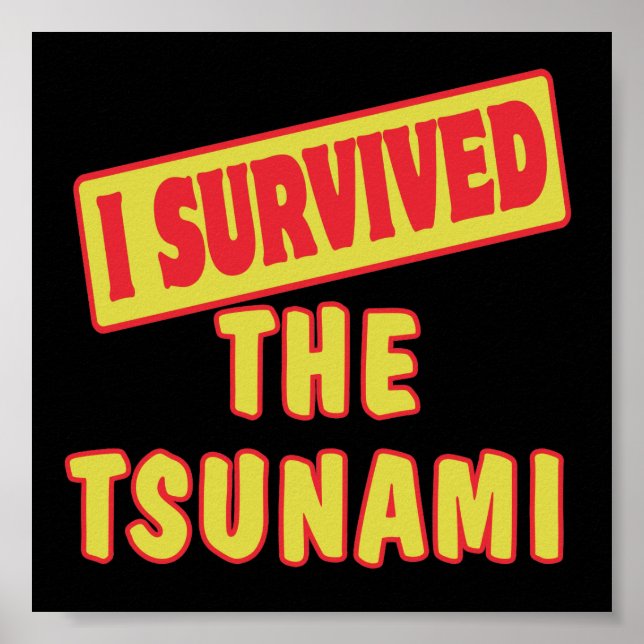 PÓSTER SOBREVIVÍ EL TSUNAMI (Frente)