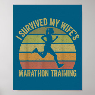 Póster Sobreviví la mitad del entrenamiento de maratón de