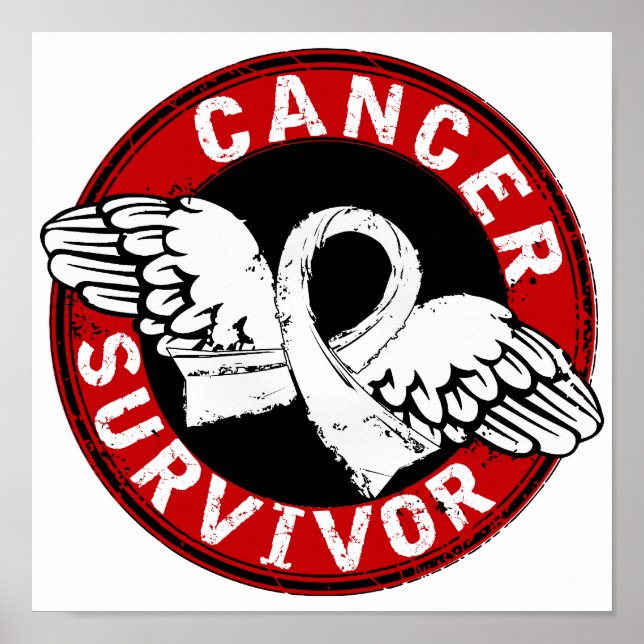Póster Sobreviviente 14 Cáncer de Hueso (Frente)