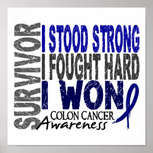 Póster Sobreviviente 4 Cáncer de Colón