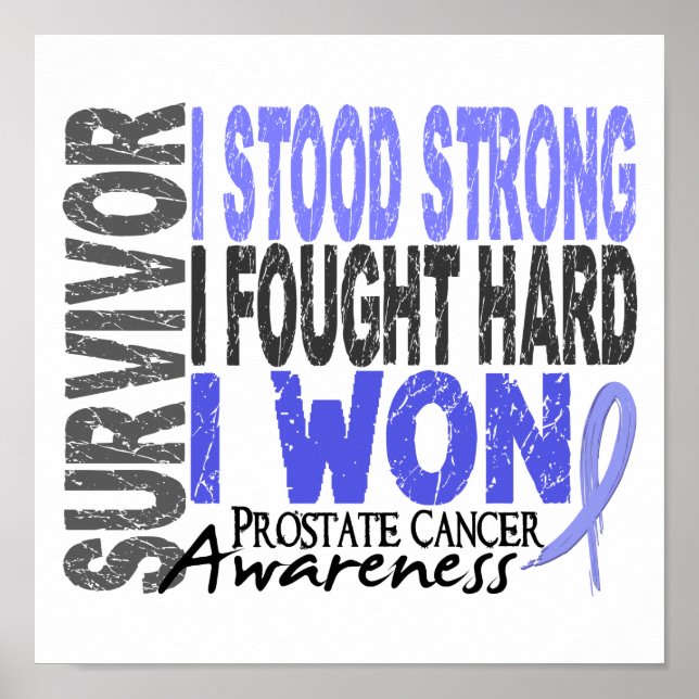 Póster Sobreviviente 4 Cáncer de próstata (Frente)