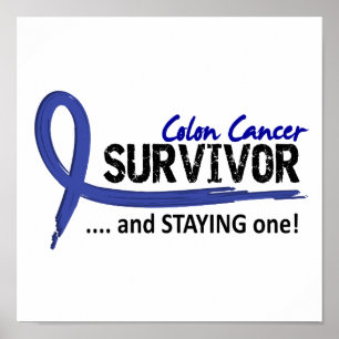 Póster Sobreviviente 8 Cáncer de Colón