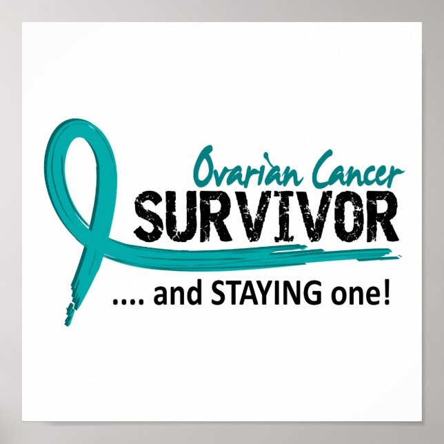 Póster Sobreviviente 8 Cáncer de ovario (Frente)
