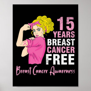 Póster Sobreviviente chica luchando 15 años sin cáncer de