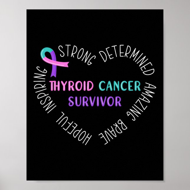 Póster Sobreviviente de cáncer 5 (Frente)