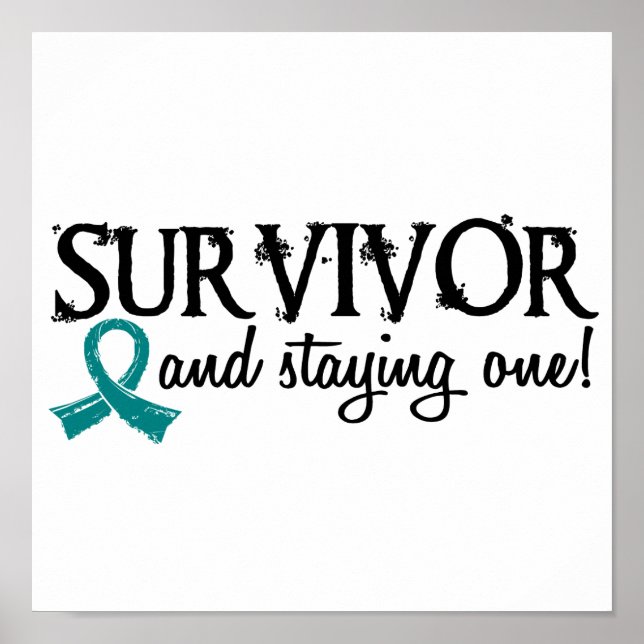 Póster Sobreviviente de cáncer de ovario 18 (Frente)