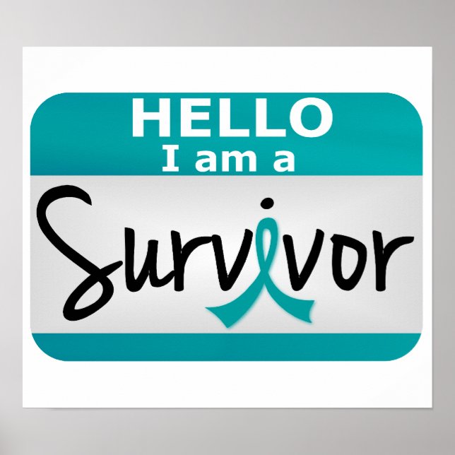 Póster Sobreviviente de cáncer de ovario 24,png (Frente)