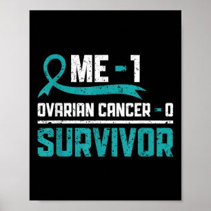Póster Sobreviviente de cáncer de ovario Guerrero de cánc