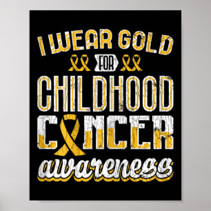 Póster Sobreviviente de cáncer infantil llevo Gi de Conci