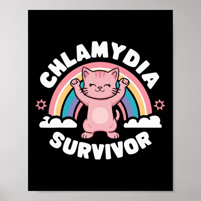 Póster Sobreviviente de Chlamydia (Frente)