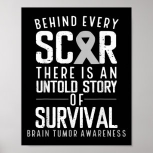 Póster Sobreviviente de la conciencia sobre el cáncer de