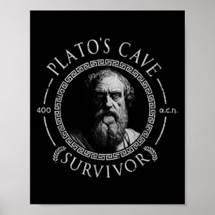 Póster Sobreviviente de la cueva Platos Filosofía antigua