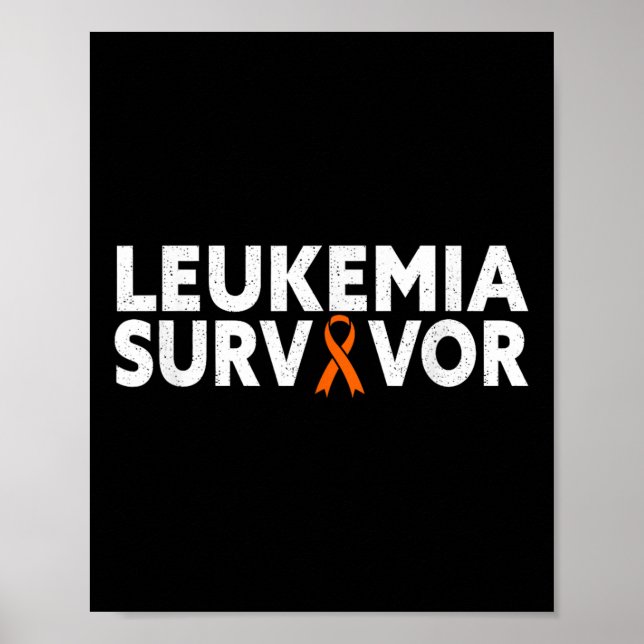 Póster Sobreviviente de leucemia - mes de toma de concien (Frente)