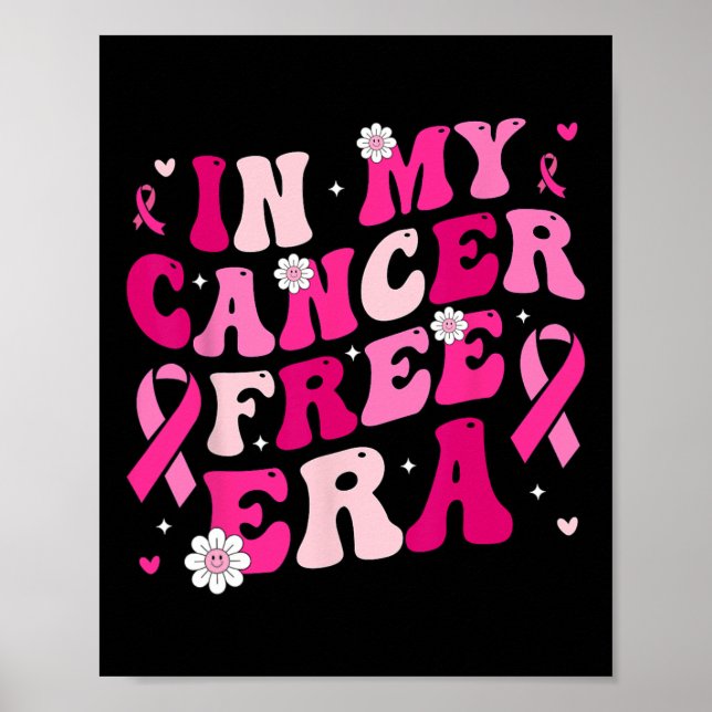 Póster Sobreviviente de mi era libre de cáncer de mama ad (Frente)