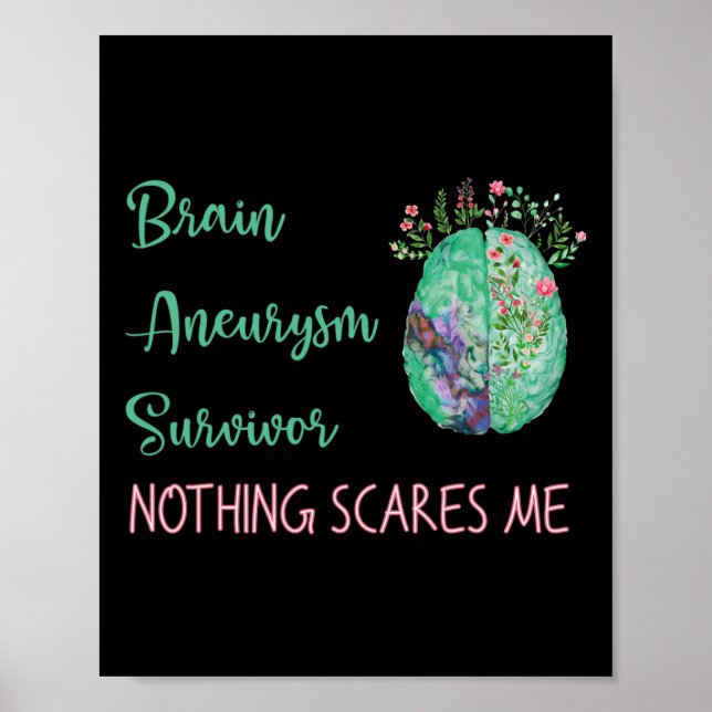 Póster Sobreviviente de neuralismo cerebral nada me asust (Frente)