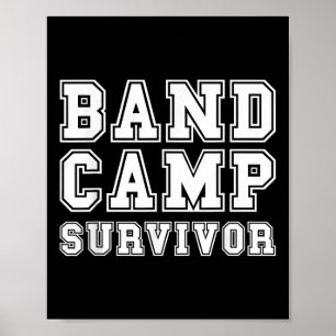 Póster Sobreviviente del campamento de banda marchando ba